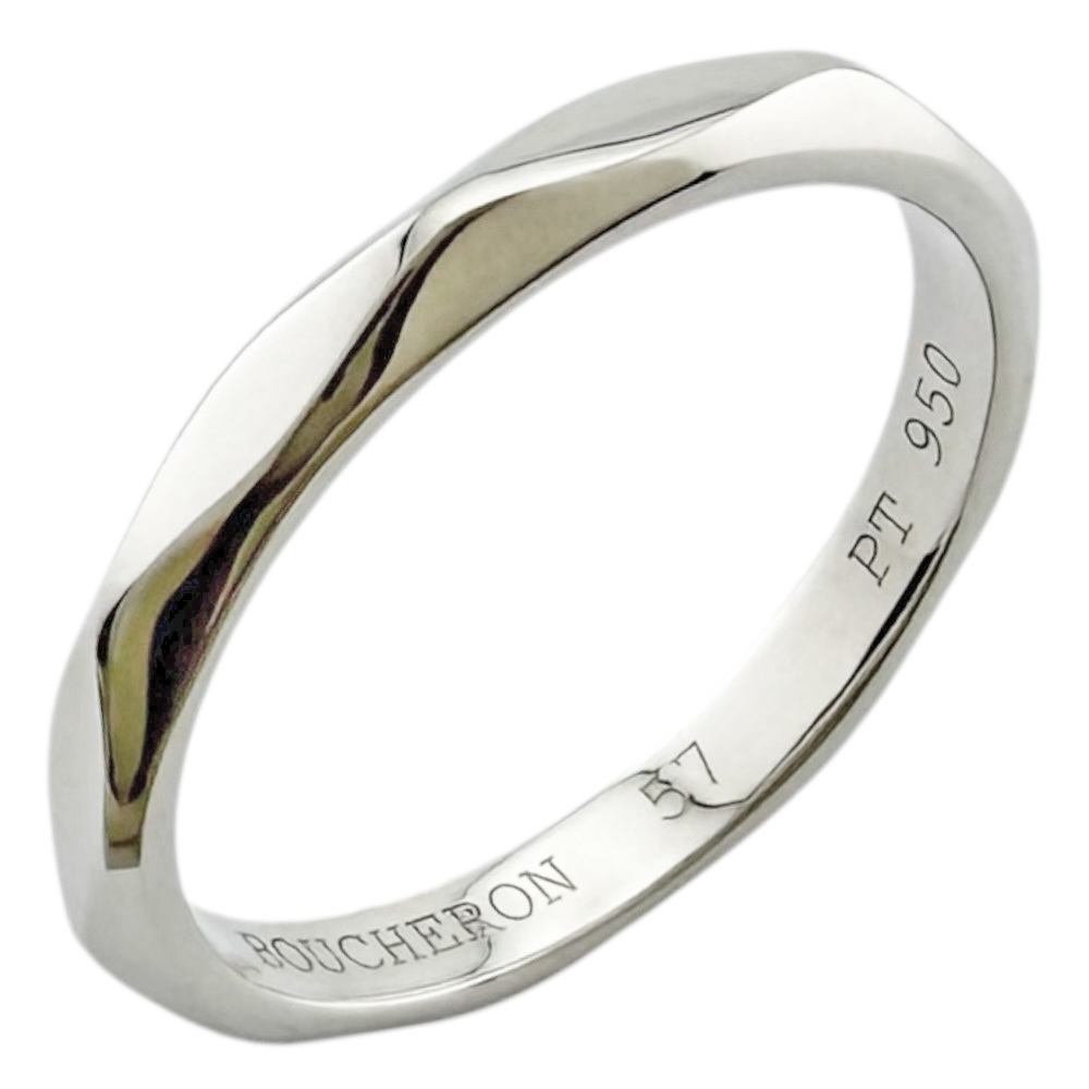 Boucheron Facette Ring, 1 Pt950 Platinum Men's and Women's.